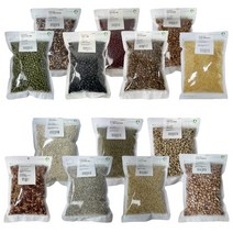 농랑부랑 잡곡 300g 18종 서리태 팥 거두 찰수수 찰기장 보리 귀리 찹쌀 현미 흑미 메주콩 녹두 강낭콩 호랑이콩 병아리콩 렌틸콩, 통녹두 300g