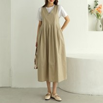 시크루즈 레듄 V넥 주름 뷔스티에 원피스_BDOF067