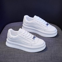 통굽스니커즈 키높이운동화 여성스니커즈흰색 신발 여성 2022 봄 운동화 Vulcanize 트레이너 패션 플랫폼