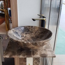 ST-3800 마론엠페라도다크 천연대리석 돌 탑카운터 세면기, 1개