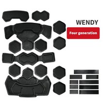 방탄헬멧 군인 군용 방탄 전투 헬멧 IHPS 웬디 메모리 폼 전술 패드 교체 에어소프트 쿠션 헬멧 액세서리, 07 Foam Pad Gen4 BK