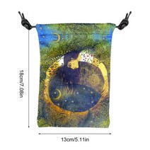 벨벳 타로 카드 보관 가방 보드 게임 미니 드로스트링 패키지 테이블 데크 13x18cm, [02] A, 1개
