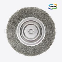 D_그라인더용 8인치 서스(스텐) 평 브러쉬, 단품