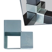 사각파이프조인트 아연 각파이프 각관 연결 25 30 40 50 75 100 조인트 앵글 화스너 평철 꺾쇠 철물결합 브라켓, 1개