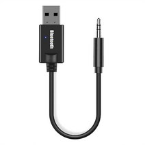 미니 3.5MM 잭 AUX 블루투스 수신기 자동차 키트 오디오 MP3 음악 무선 키보드 FM 라디오 스피커용 USB 동글 어댑터, 01 Black A