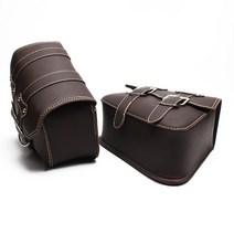 Motorcycle LeftRight Side PU Leather Tool Bag Saddle Bag For Honda Suzuki Triumph BMW Harley Sportst