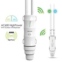실외용 무선 방수 고출력 장거리 와이파이증폭기 Wavlink고출력 300Mbps 와이파이 리피터 2.4G 라우터/장거리 익스텐더 POE 하이 게인 안테나, UK Plug_AC600 2.4G 5G, UK Plug+AC600  2.4G 5G