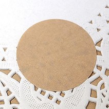 스티커 원형무지 45mm B-179 크라프트지 144개