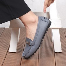 천연가죽 KCJJI-11 체인 G 로퍼 여성 단화 플랫슈즈 모카신