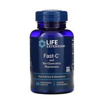 라이프익스텐션 패스트C 바이오퀘르세틴 파이토솜 60정 케르세틴 아스코르브산 칼슘 마그네슘