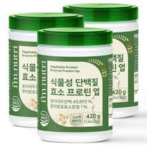 아임뉴트리 식물성 단백질 효소 프로틴, 3통, 420g