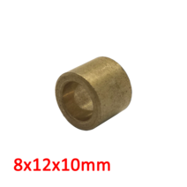 리니어 부싱 부쉬 부시 2PCS 8x12x10mm 황동 8mm로드 샤프트 슬라이드 베어링 부시 기계 윤활 오일 소결 선, 한개옵션0