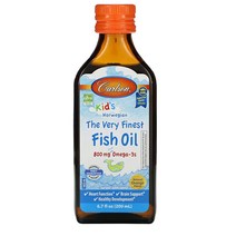 Carlson Labs 칼슨 랩스 키즈 피쉬 오일 오메가3 800mg EPA DHA 오렌지 The Very Finest Fish Oil 200ml