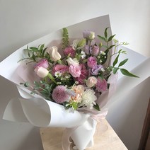 남구꽃배달 해운대꽃집 중형꽃다발 연보라색감, 정관읍