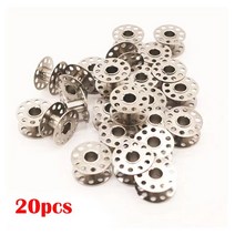 가정용 미니 재봉틀 고품질 금속 보빈 스풀 바느질 공예 도구 스테인레스 스틸 재봉틀 보빈 스풀 형제 J, 02 20PCS