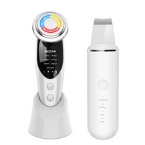 얼굴마사지 가정요고주파 얼굴 리프팅 장치 RF 및 EMS 메조테라피 마사지기 LED 라이트 테라피 피부 회춘, 07 7 In 1 White Type 3