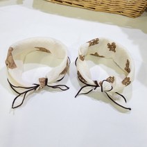 2중 요루거즈 스카프 간절기 목보호 목수건 곰돌이 유아 아기 여성 쁘띠