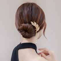 루즈루나 잎새 진주포인트 비녀 유핀