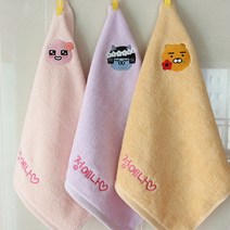 이름인쇄 어린이집_유치원_주방 고리수건 5매 모음, 1개, 05카카오프렌즈=화이트(네오)