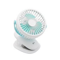 컴스 수면용 저소음 USB 충전식 집게형 선풍기 90mm, BT090, 혼합 색상