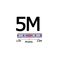 자기 접착 테이프 측정 미터법 0.9M-10M 연귀 트랙 측정 테이프 T-트랙 라우터 용 강철 눈금자 톱 테이블 목공 도구, 5m-중간
