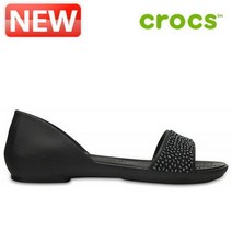 크록스 슬리퍼 40- 204361-060 Womens Crocs Lina Embellished D Orsay Flat