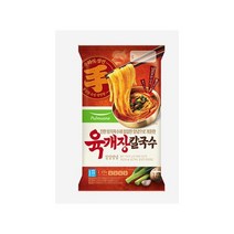 풀무원 육개장칼국수 415g (2인분) 얼큰한국물 쫄깃함 진한국물 존맛탱 한끼대용, 1개