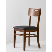 동명무역 업소용 나무의자 노라인 손잡이 의자