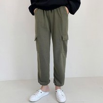 오키진 여성용 디아나 기모 조거 팬츠