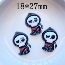 귀여운 할로윈 시리즈 플랫 백 수지 카보 숑 스크랩북 DIY 쥬얼리 공예 장식 액세서리 10 개, 17 Q