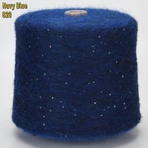 두꺼운 털실 뜨개실 자이언트얀 점보얀 목도리 뜨개질 пряжа 볼모헤어 알파카 스팽글, 820-네이비 블루