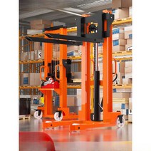 수동지게차 핸드 파렛트 유압 운반 하역 간이리프트, 1T2M-전기 모델-싱글도어