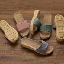 가벼운 땀차지 않는 여름 거실화 실내화 슬리퍼, 진핑크(L)