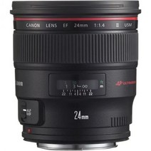 캐논 EF 24mm f/1.4L II USM 광각 렌즈 - 고정 - 2750B002 블랙, 렌즈만