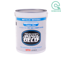 삼화 메탈릭데코 중도 (4L), 쿠퍼블루(Cooper Blue), 세트, 8L, 1개