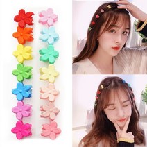 이쁨달다 벚꽃집게 14pcs 무광플라워 칼라 미니집게핀세트 디스코핀
