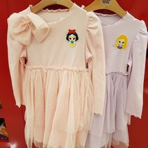 코코리따 50% 할인!! 22년 봄신상품 디즈니공주들 샤원피스~!! 프린세스 샤샤샤 리본삔 세트 원피스 CEOM222D2 ##