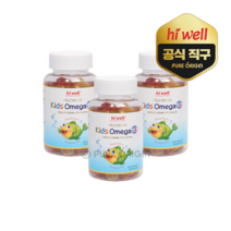 하이웰 뉴질랜드 키즈 오메가3 60구미 어린이 유아 영양제 젤리 구미 EPA DHA, 3개