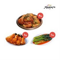 [강순의명가] 명품 김치 3종세트 총 6kg (김치 포기 4kg+ 총각 1kg+ 갓1kg), 4세트