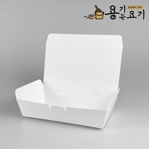 샤인팩 일회용 종이도시락 샐러드 햄버거 김밥 떡 포장용기 무지 1호(100개), 100개, 1개