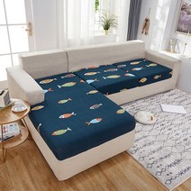 쇼파커버링 가죽교체 소파꺼짐 쿠션 커버 거실 스트레치 Slipcover L 모양 코너 F