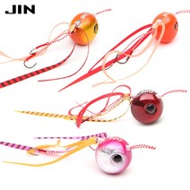 진물류 신형 유동식 타이라바 세트 40g-150g 참돔 우럭 광어 루어 바다 선상 낚시, 120g, 오렌지