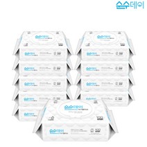 100매 10팩 대용량 순수데이 베이직 캡형 아기물티슈 유아 영유아 손입티슈 아이물티슈 도톰한 두꺼운 깨끗한, 단품, 10개