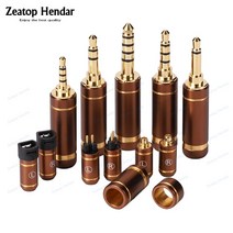 1Pcs 2.5mm 3.5mm 4.4mm 수 잭 밸런스드 오디오 플러그 Y 스플리터 슬라이더 잭 MMCX 0.78mm IE80 SE846 D, 04 3.5mm 4Pole