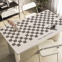 가죽 식탁매트 식탁 테이블 책상 보호필름 유리대용 가죽 방수 식탁매트, 80x80cm, H