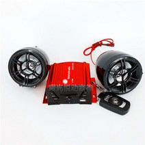 오토바이 스피커 스테레오 블루투스 방수 mp3 바이크 오디오 4채널 12v, 2채널 블랙
