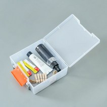 멀티 손잡이 투명 플라스틱 케이스 (17x16cm) 수납 정리함 박스, 단품, 단품