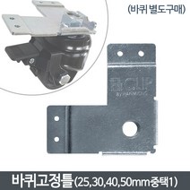 하이클립 2인치 4인치 5인치 바퀴 전용 고정틀 보강틀 받침틀, 1개