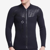 다이빙 스쿠버 슈트DiveSail 3MM 네오프렌 긴팔 점프 재킷 탑 겨울 수영 따뜻한, 잠수복 바지 없음, L