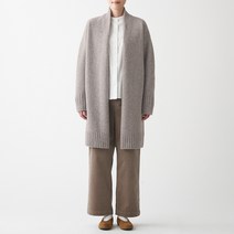 무인양품 여성용 야크 카멜 혼방 롱 가디건 BAM05ZZZ